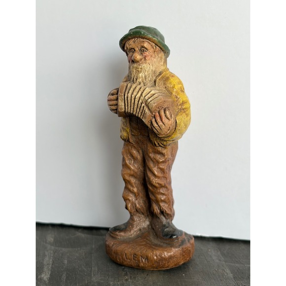 Multi Products Co. Other - Vintage 1942 Multi Products Co LEM Accordion Player Figurine Composition Wood